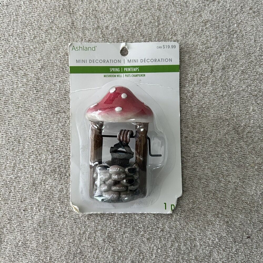 Fairy Garden Mushroom Garden Mushroom Well Ashland Spring Mini Decoration